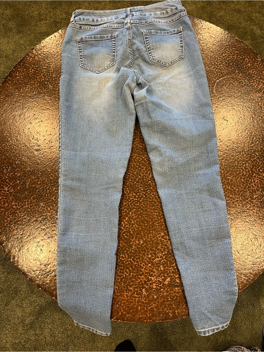 Blue Spice VINTAGE Women's/Juniors Light Blue Skinny mid rise Jeans size 5 - Picture 6 of 7